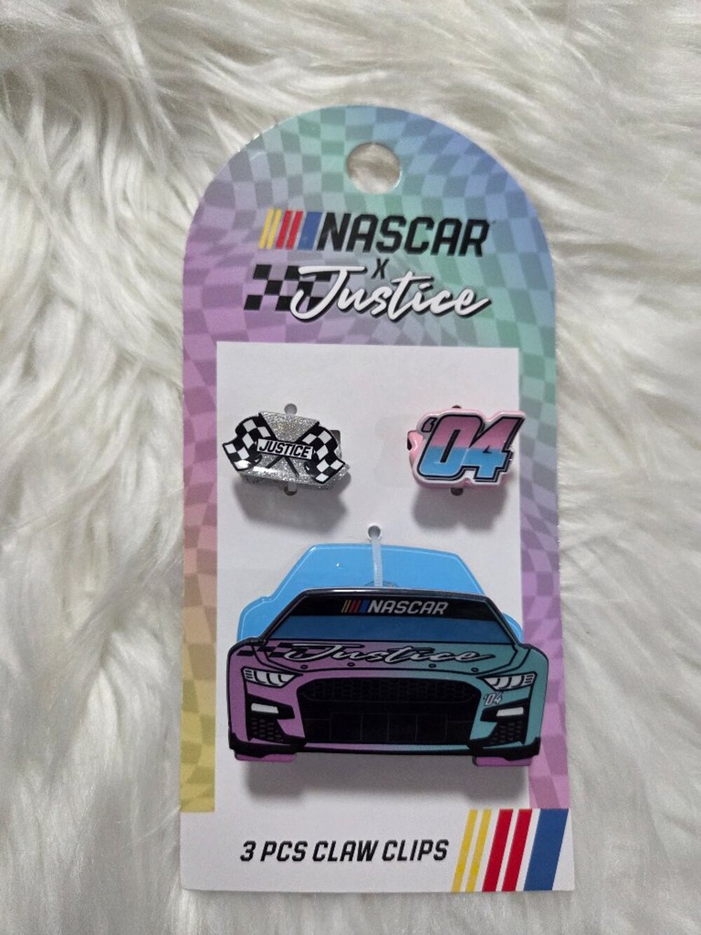 Nascar x Justice Claw Clip Set